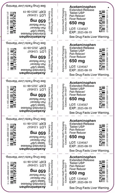 650 mg Acetaminophen Er Tablet Blister.jpg (650 mg Acetaminophen Er Tablet Blister)